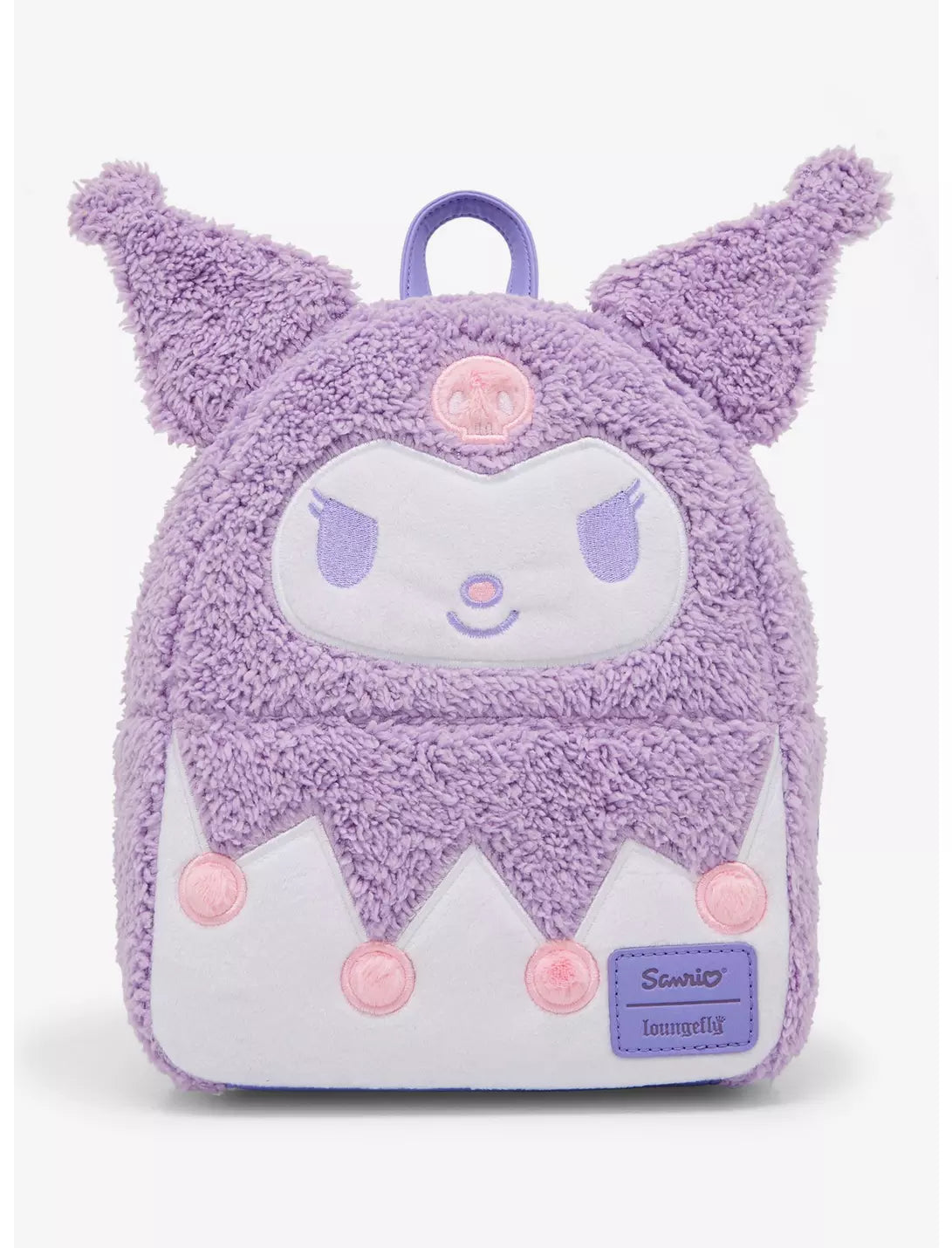 Loungefly Kuromi Pastel Fuzzy Mini Backpack