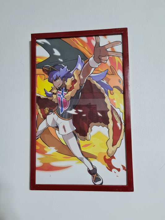 Cuadro decorativo Leonel & Charizard