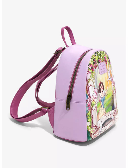 Loungefly Disney Snow White And The Seven Dwarfs Wishing Well Portrait Mini Backpack