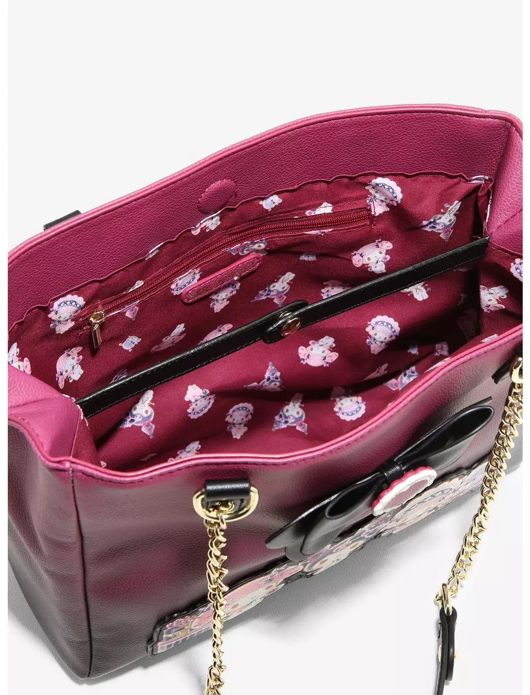 Her Universe Kuromi My Melody & My Sweet Piano Bow Shoulder Bag