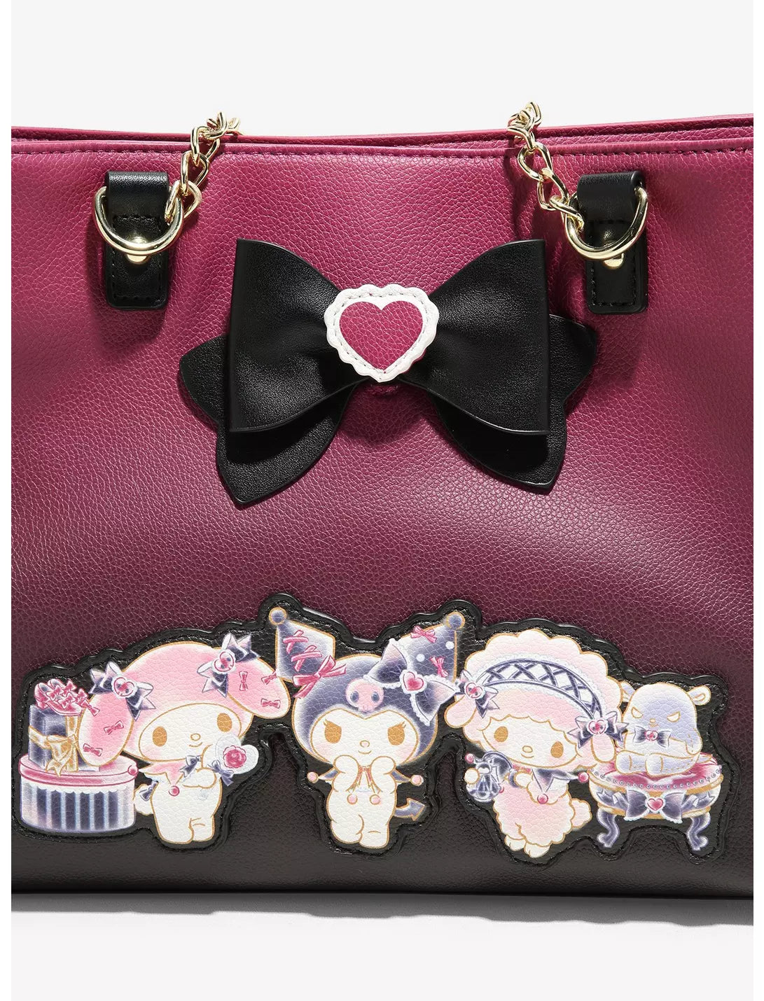 Her Universe Kuromi My Melody & My Sweet Piano Bow Shoulder Bag