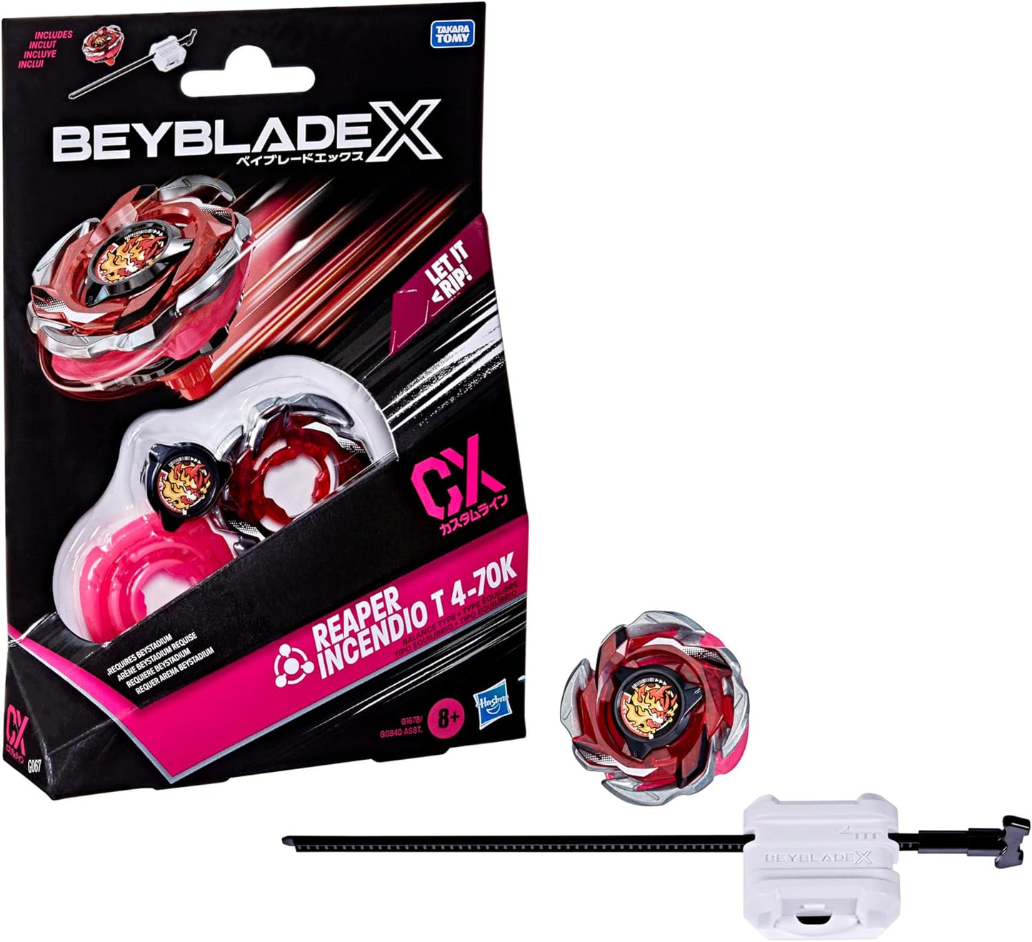 (PRE ORDEN) Beyblade X, Starter Pack Reaper Incendio T 4-70K CX