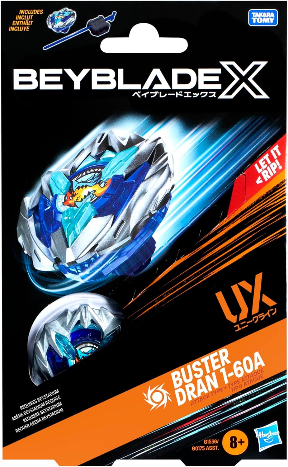 Beyblade X Buster Dran 1-60A UX Starter Pack Set