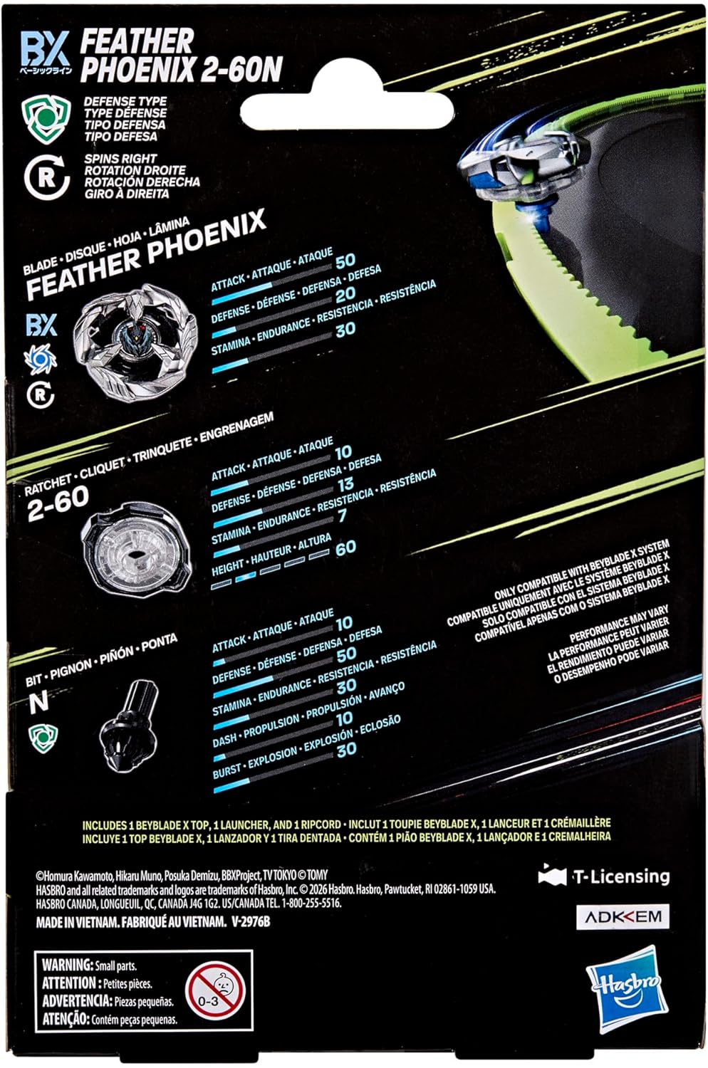 Beyblade X Feather Phoenix 2-60N BX
