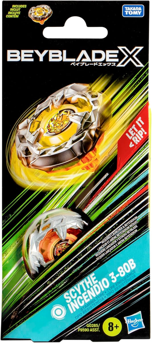 Beyblade X Scythe Incendio 3-80B Booster Pack Set