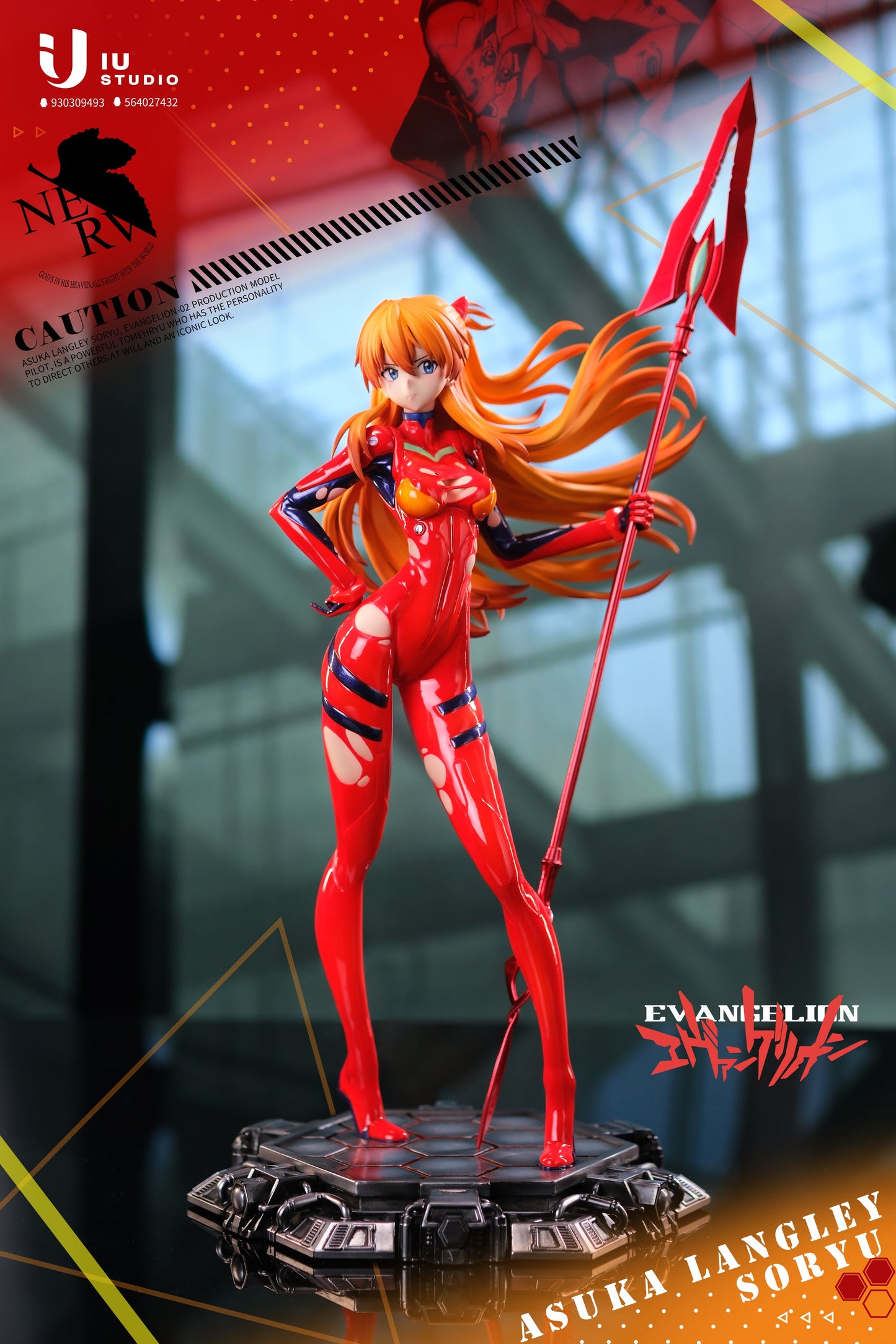 Neo Genesis Evangelion IU Studio Asuka Langley Soryu Resin Statue +18