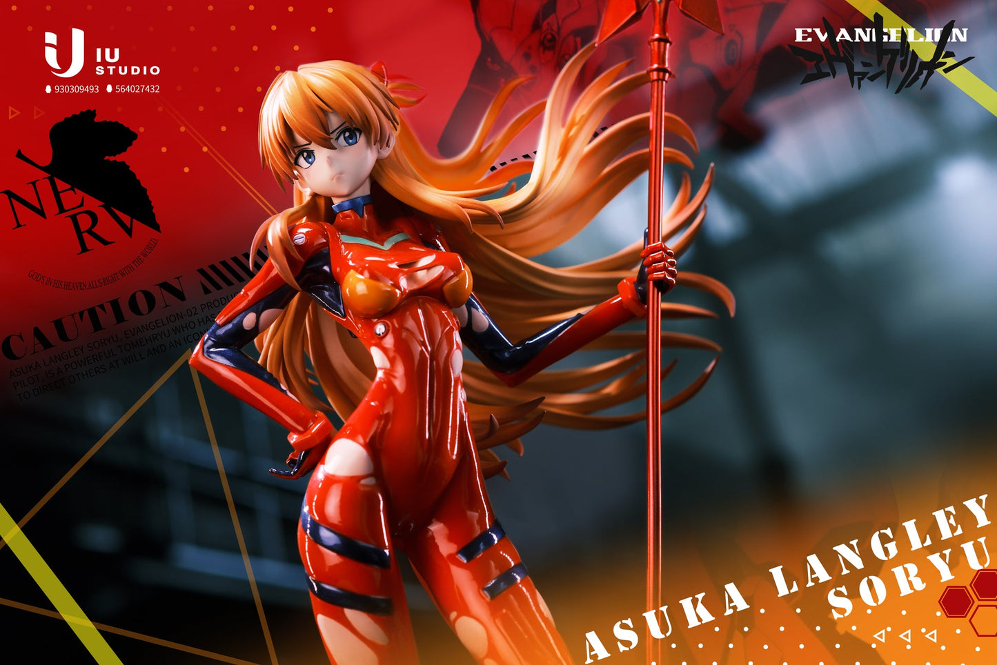 Neo Genesis Evangelion IU Studio Asuka Langley Soryu Resin Statue +18