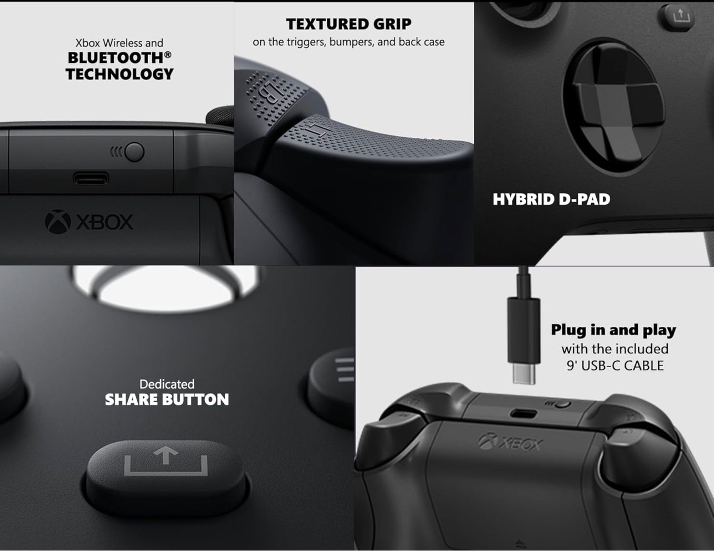 Control Xbox Series S/X con cable