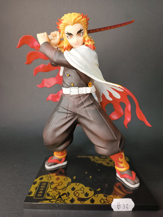 BANPRESTO ICHIBANSHO FIGURE: DEMON SLAYER KYOJURO RENGOKU (MUGEN TRAIN) (Sin Caja)