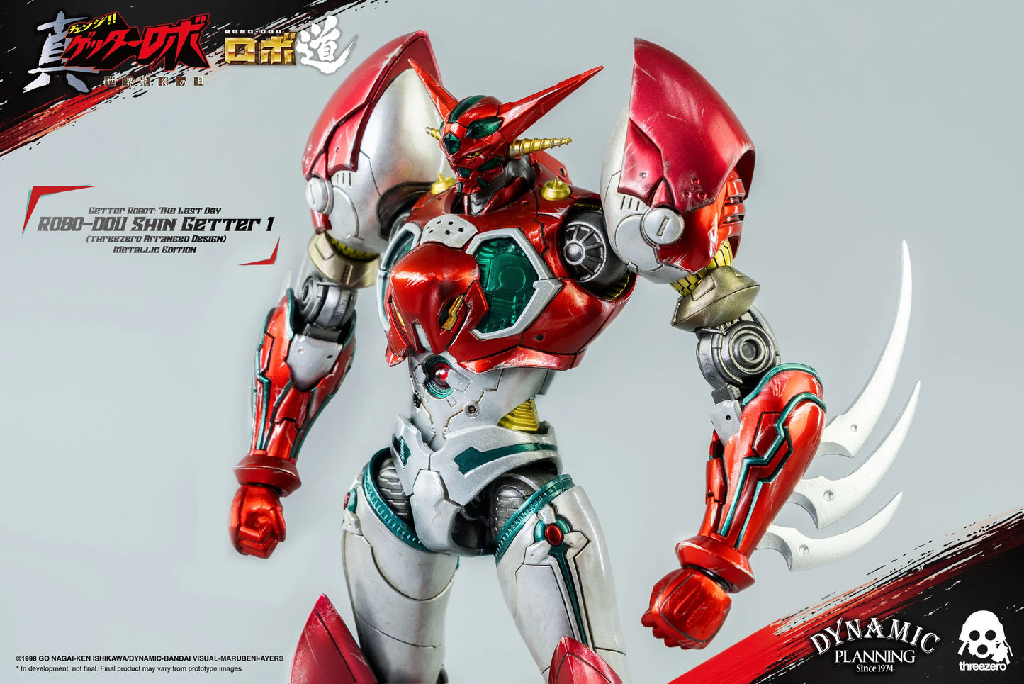 *PRE ORDEN* ThreeZero Getter Robot: The Last Day - Robo-Dou Shin Getter 1 Action Figure (Metallic Color Ver.)
