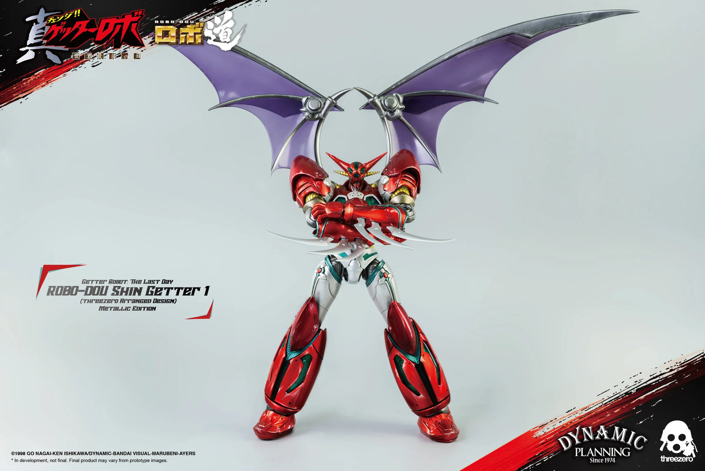 *PRE ORDEN* ThreeZero Getter Robot: The Last Day - Robo-Dou Shin Getter 1 Action Figure (Metallic Color Ver.)