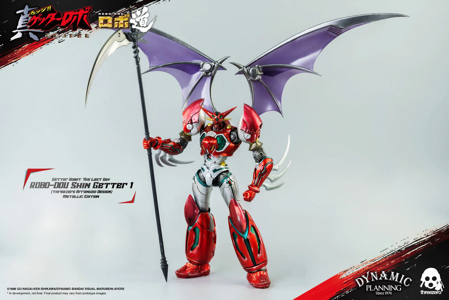 *PRE ORDEN* ThreeZero Getter Robot: The Last Day - Robo-Dou Shin Getter 1 Action Figure (Metallic Color Ver.)