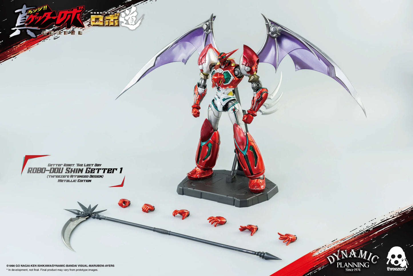 *PRE ORDEN* ThreeZero Getter Robot: The Last Day - Robo-Dou Shin Getter 1 Action Figure (Metallic Color Ver.)