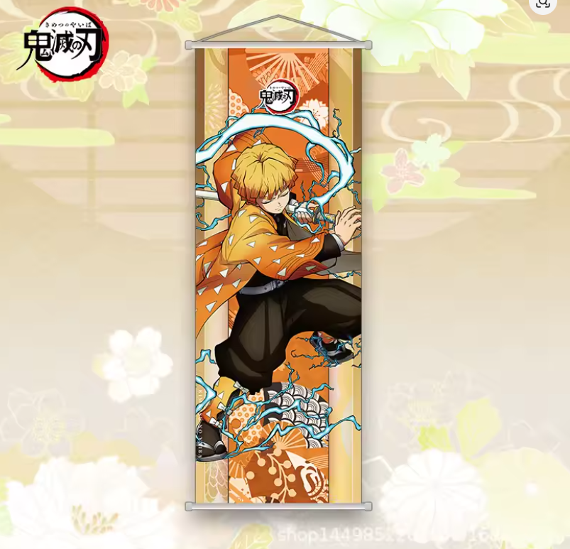 Poster de tela Zenitsu Demon Slayer