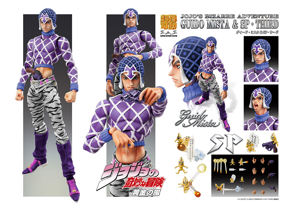 JoJo's Bizarre Adventure Super Action Statue Guido Mista & SP Third