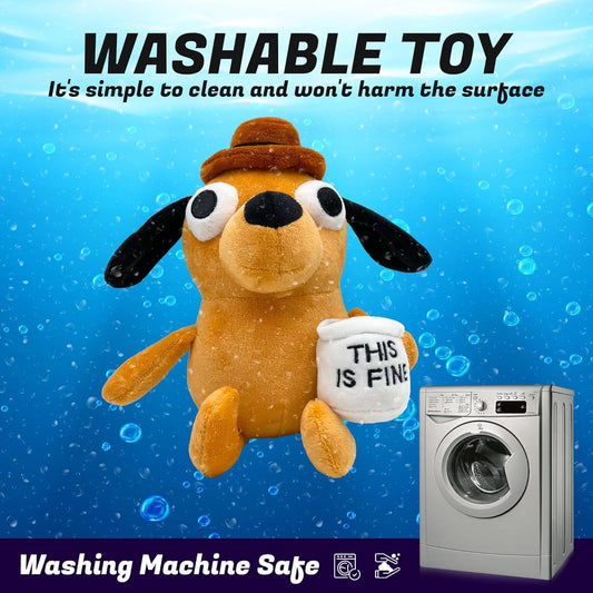 Perrito "This its fine" peluche