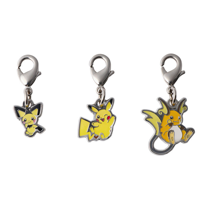 Colgantes para llavero Pichu, Pikachu & Raichu