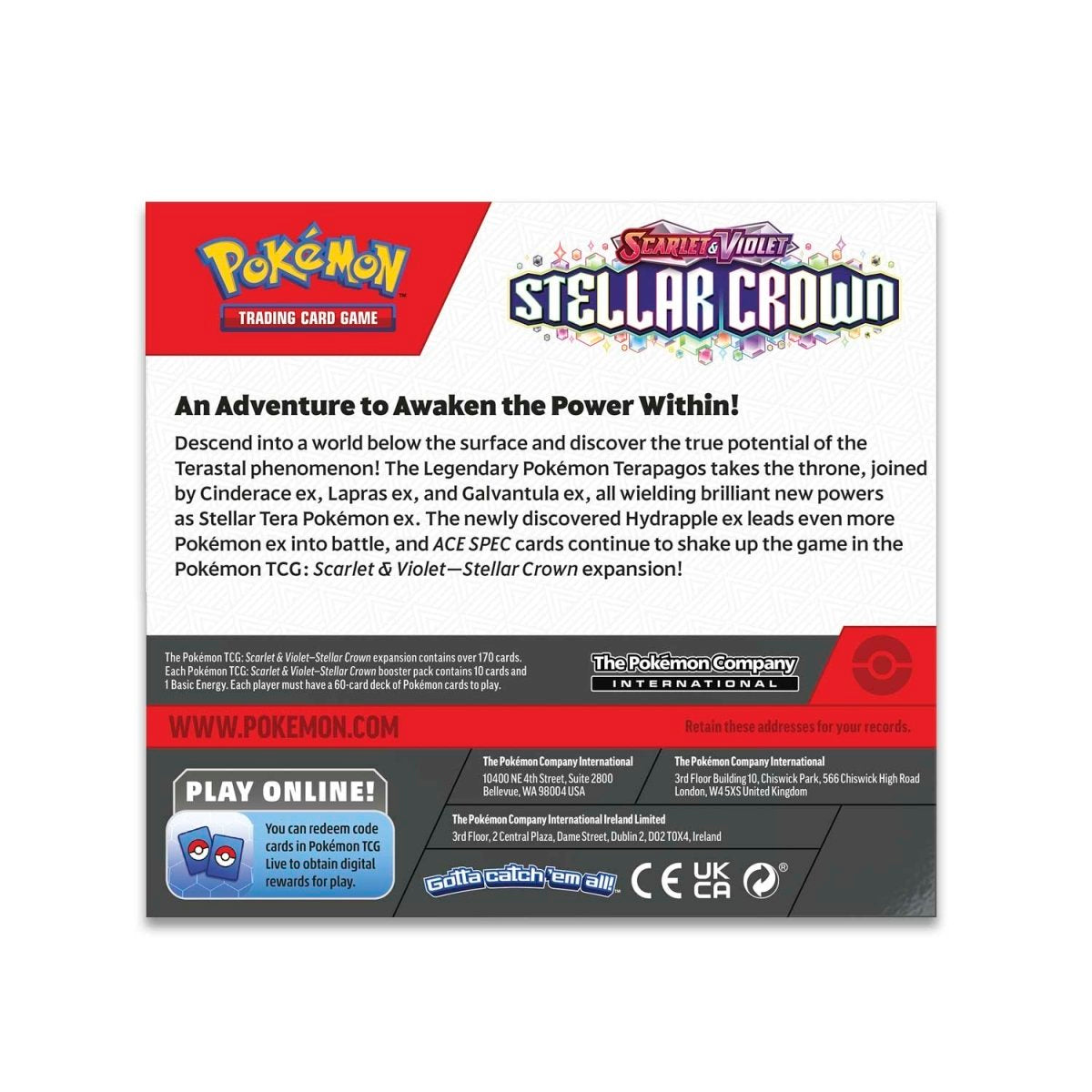 Sobre de 10 cartas Pokemon - Stellar Crown