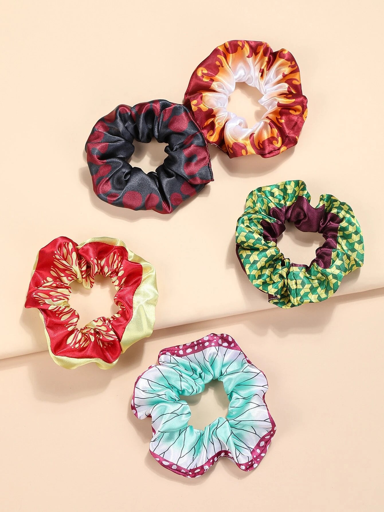 Scrunchies para cabello de Demon Slayer