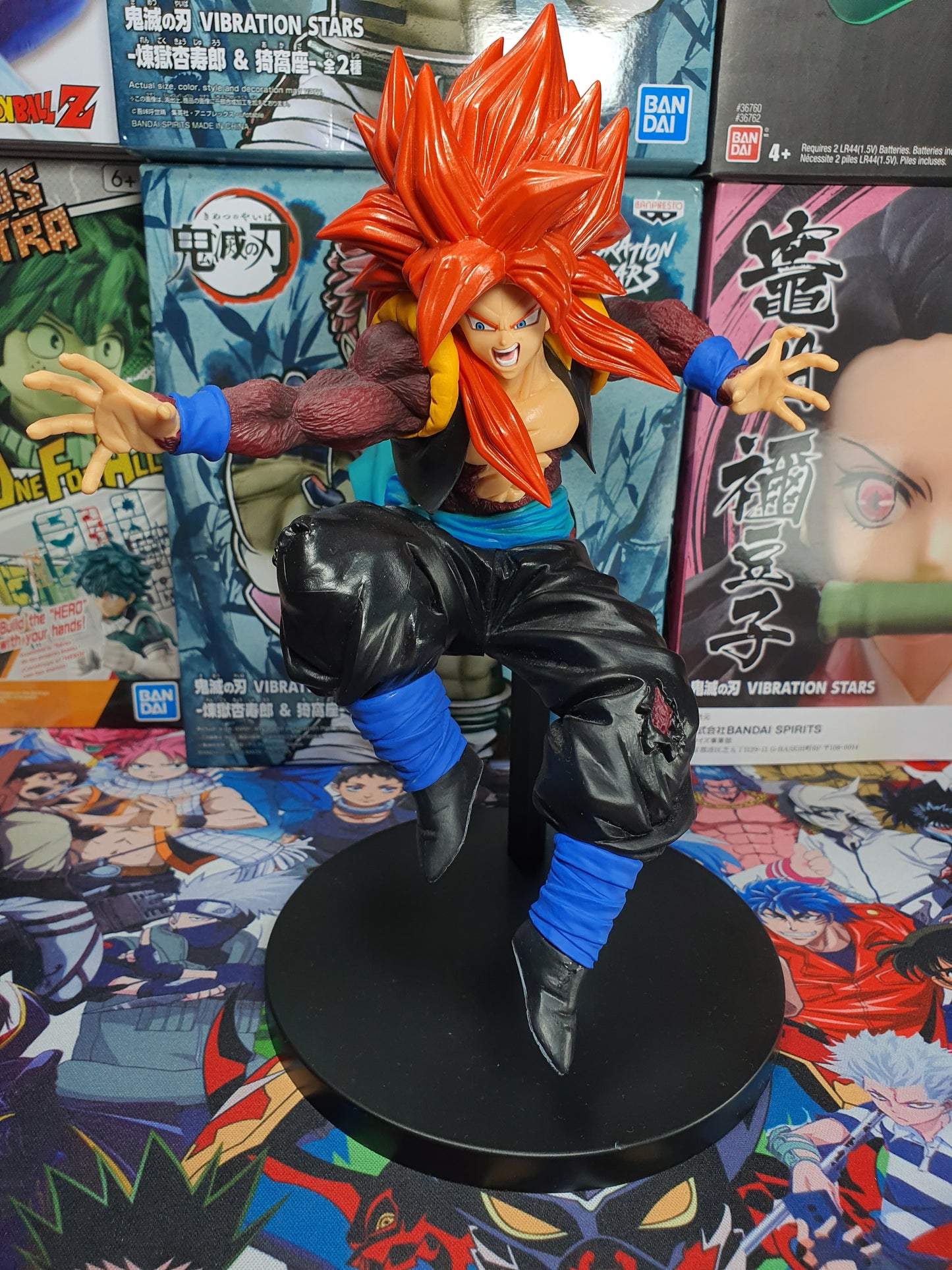 Super Dragon Ball Heroes 9th Anniversary Super Saiyan 4 Xeno Gogeta - Banpresto (Sin Caja)