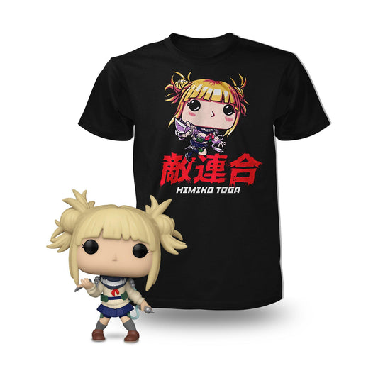 Funko POP! and Tee: My Hero Academia Himiko Unmasked Vinyl Figure and Mens T-Shirt GameStop Exclusive (Talla M)
