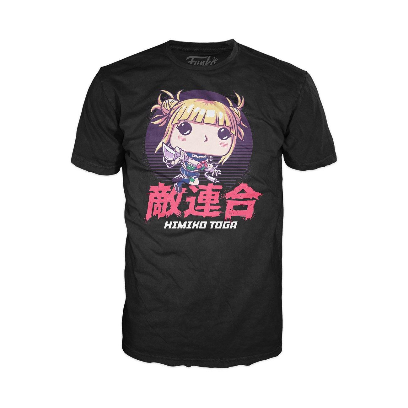 Funko POP! and Tee: My Hero Academia Himiko Unmasked Vinyl Figure and Mens T-Shirt GameStop Exclusive (Talla M)