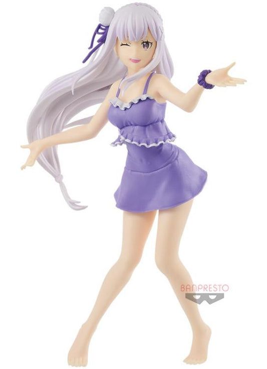 Re:Zero Starting Life in Another World EXQ Emilia - Banpresto (Sin Caja)