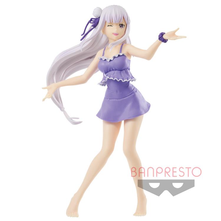 Re:Zero Starting Life in Another World EXQ Emilia - Banpresto (Sin Caja)