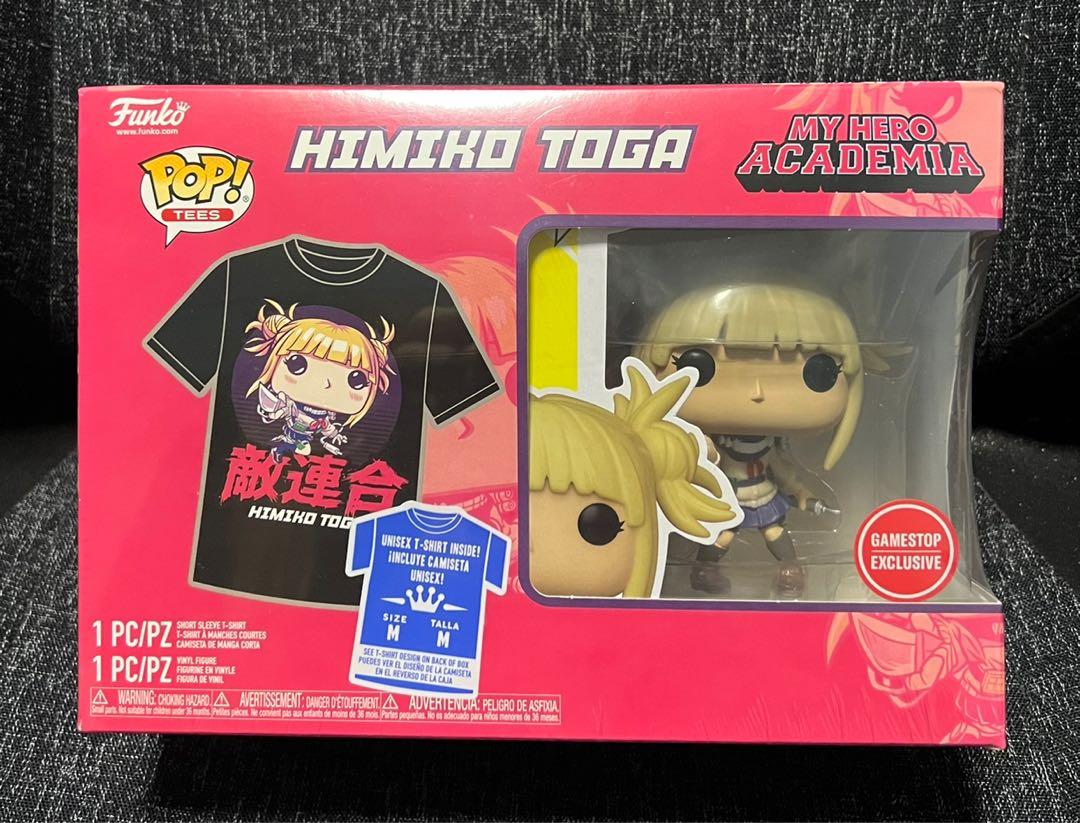 Funko POP! and Tee: My Hero Academia Himiko Unmasked Vinyl Figure and Mens T-Shirt GameStop Exclusive (Talla M)
