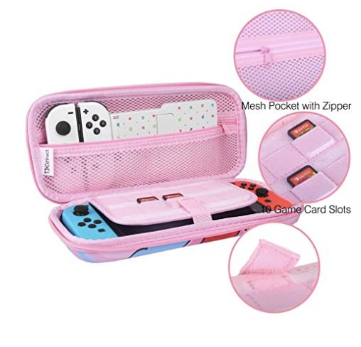 Case de Kirby con correa para Nintendo switch Oled, Lite o normal