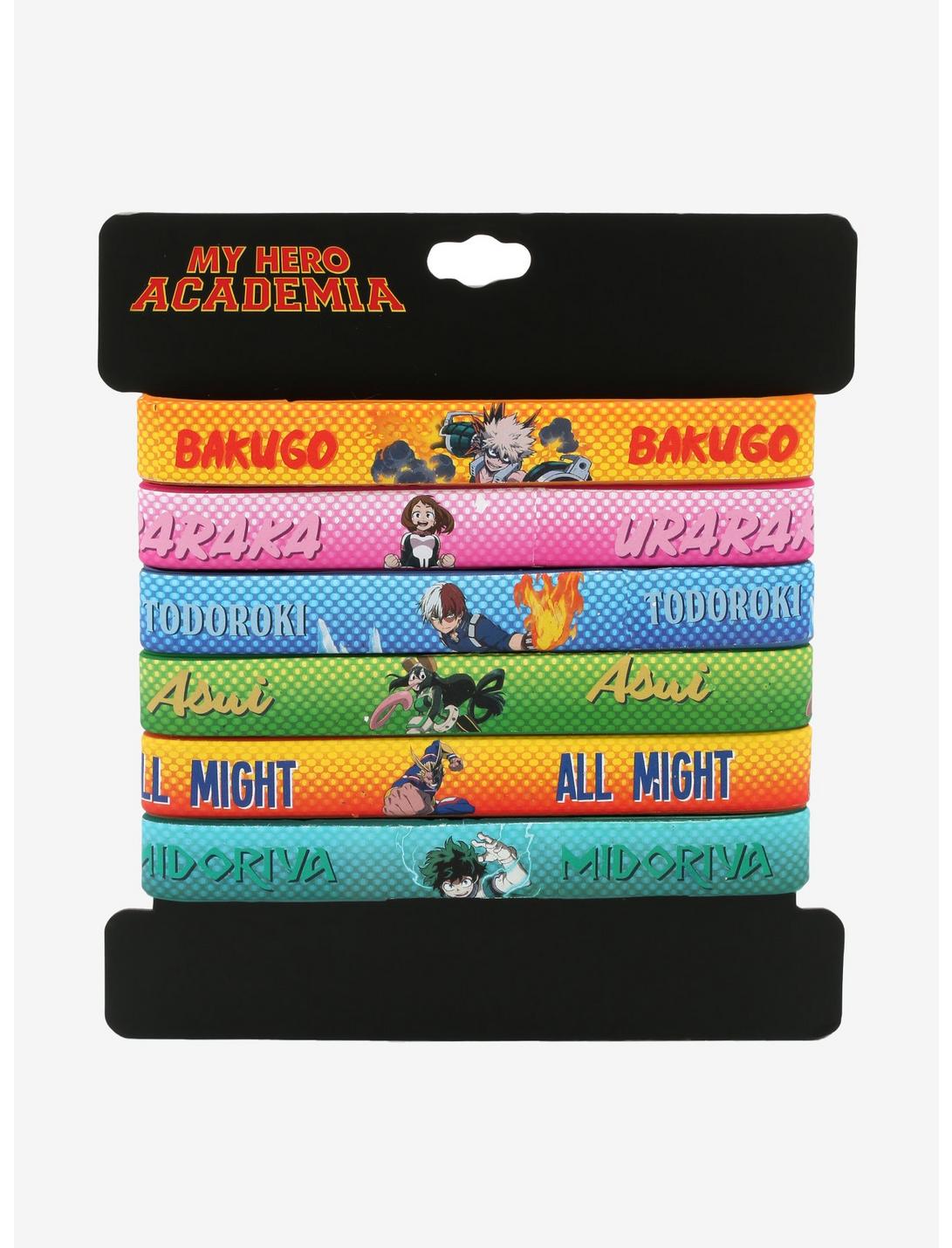 Set de pulseras de hule - My Hero Academia
