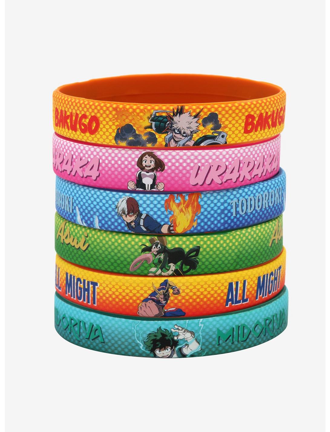 Set de pulseras de hule - My Hero Academia