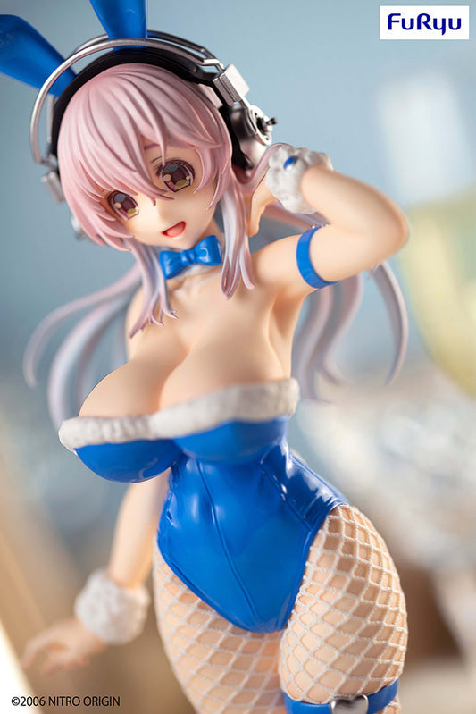 Nitroplus BiCute Bunnies Super Sonico Figure Blue - Furyu