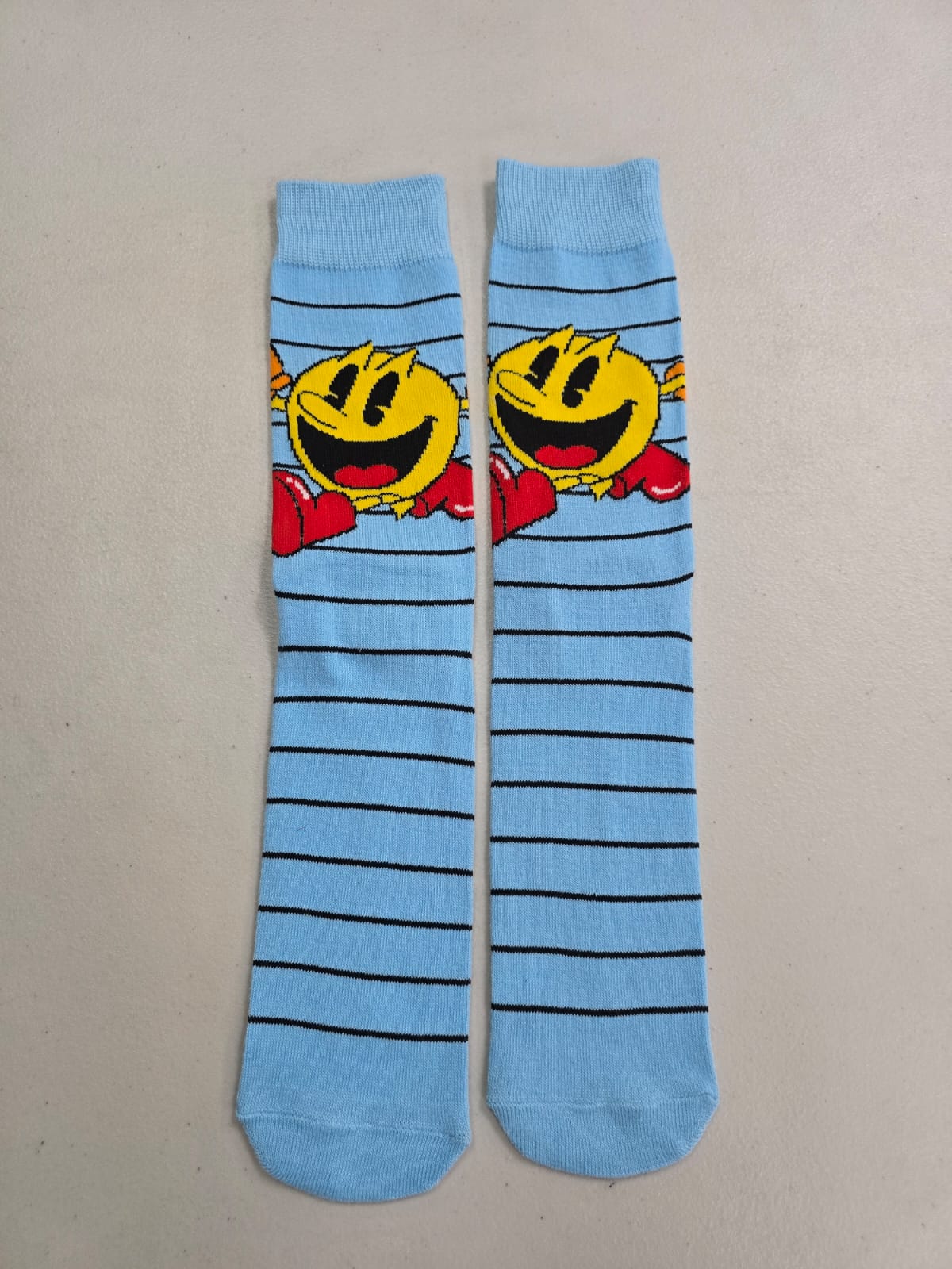 Calcetines Pac-Man celestes
