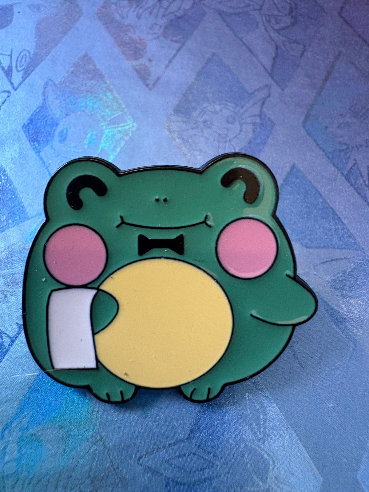 Pin metálico rana