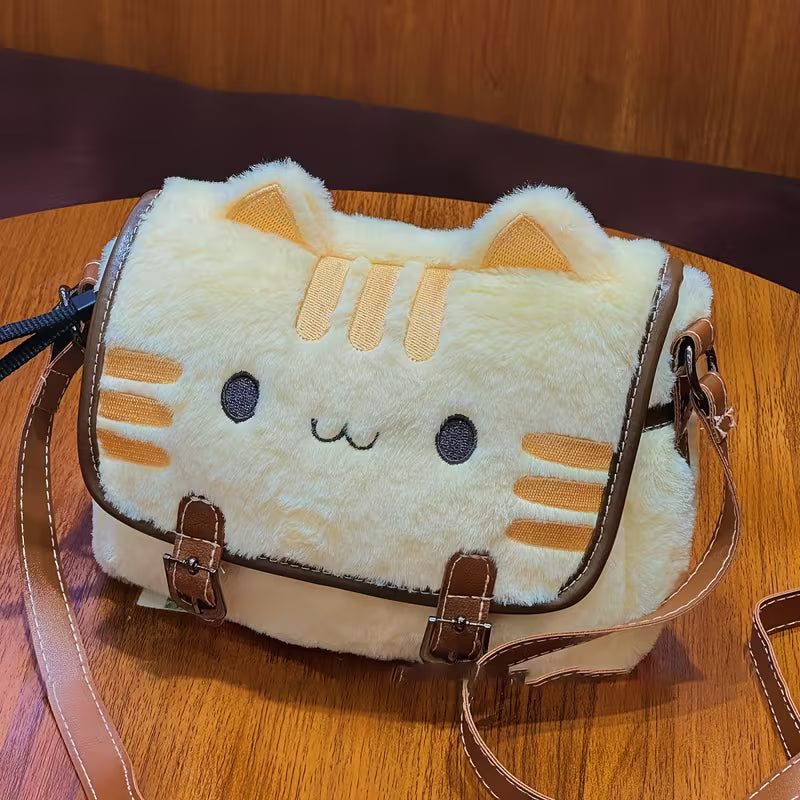 Cartera de Felpa de Gato