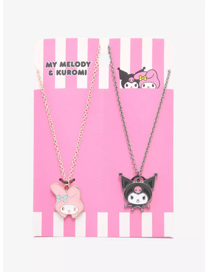 My Melody & Kuromi Best Friends Necklace Set