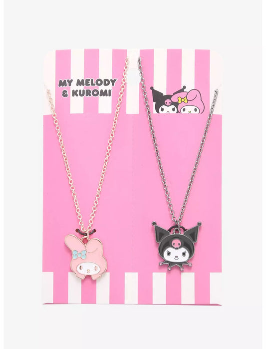 My Melody & Kuromi Best Friends Necklace Set