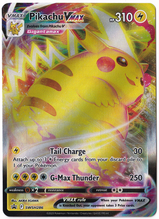 Pikachu Vmax Carta Jumbo