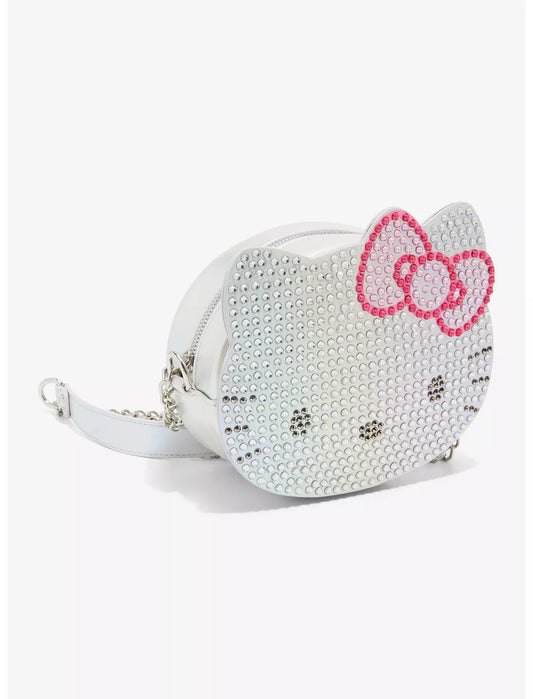 Hello Kitty Rhinestone Face Crossbody Bag