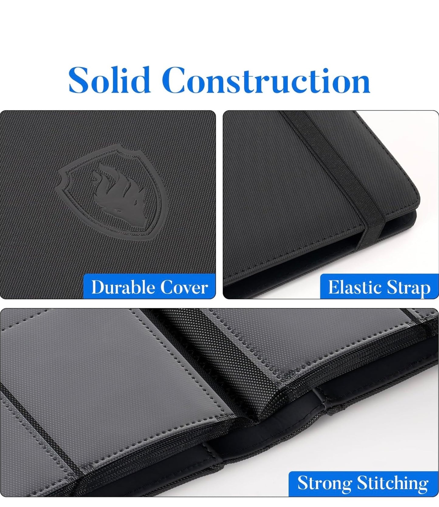 Premium binder para 360 cartas negro