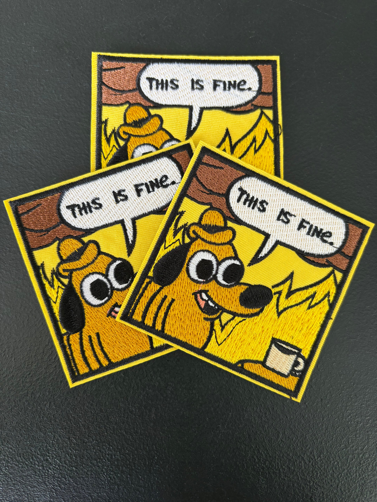 Parche para ropa This is fine