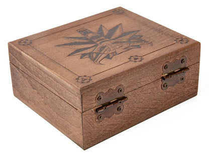 The Witcher 3: Wild Hunt Light-Up Medallion in Wooden Box