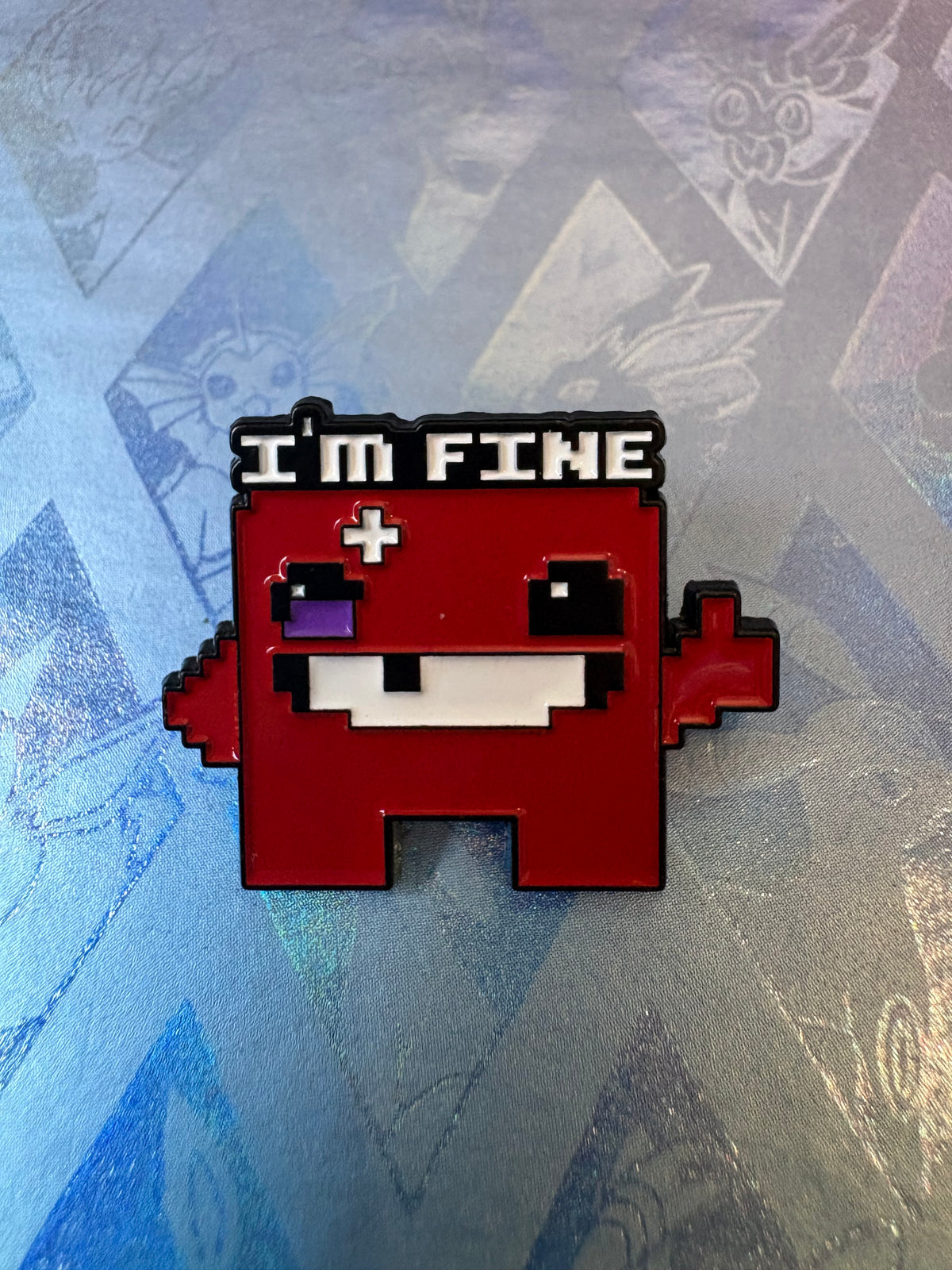 Pin metálico Super meat boy