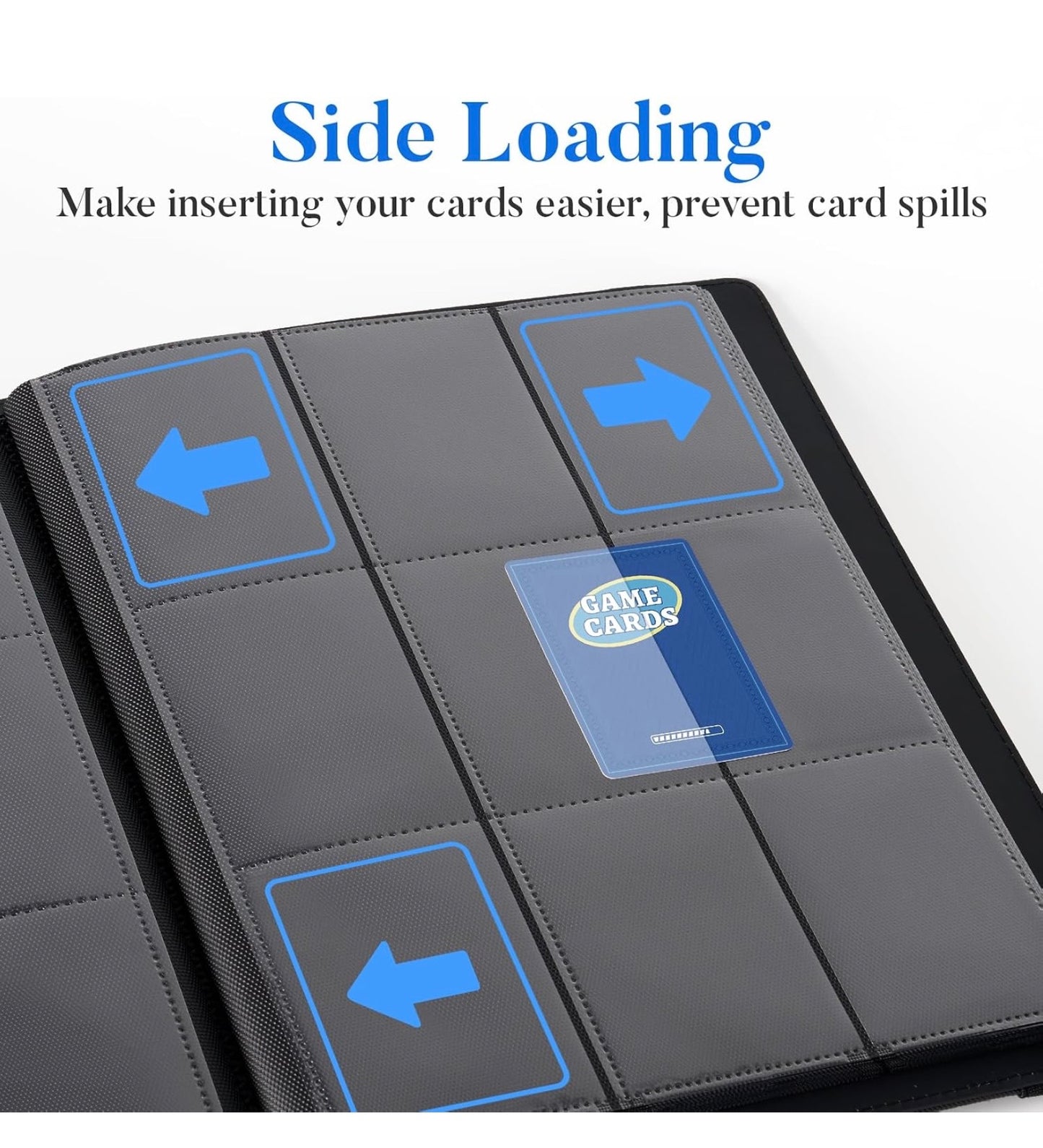 Premium binder para 360 cartas negro