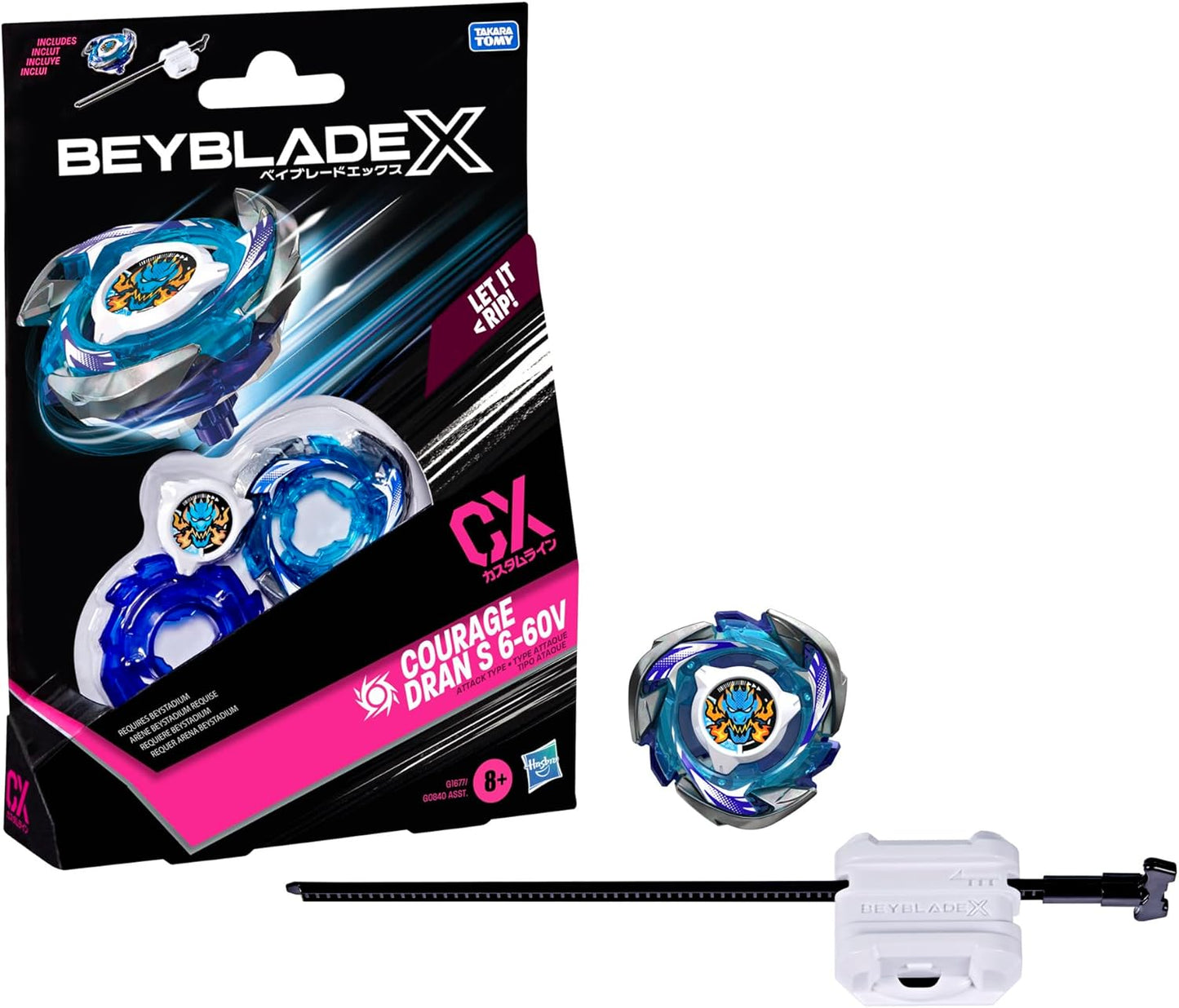 Paquete de inicio Bey Blade X Courage Dran S 6-60V CX