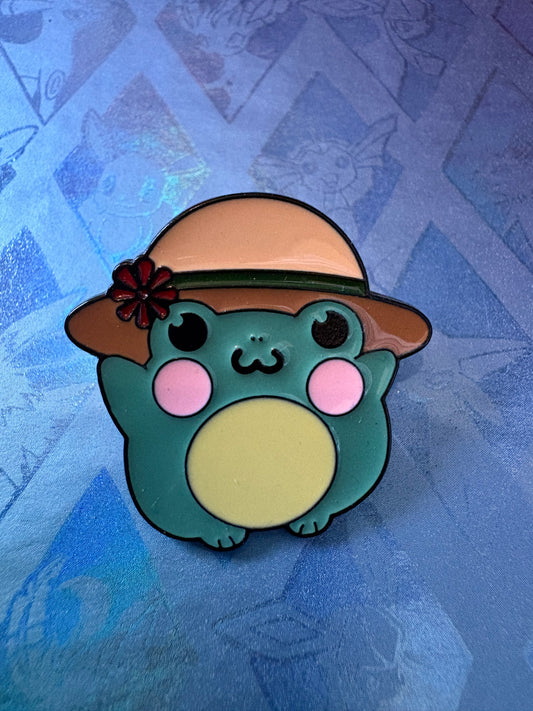 Pin metálico rana