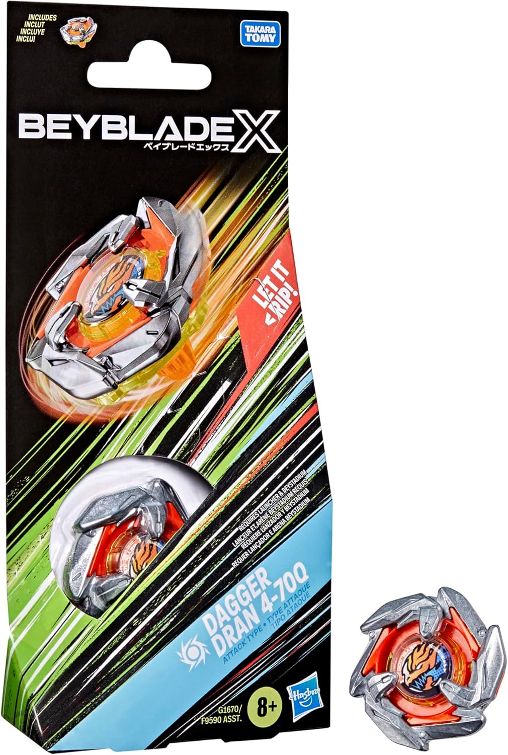 BEYBLADE X Dagger Dran 4-70Q Booster Pack Set