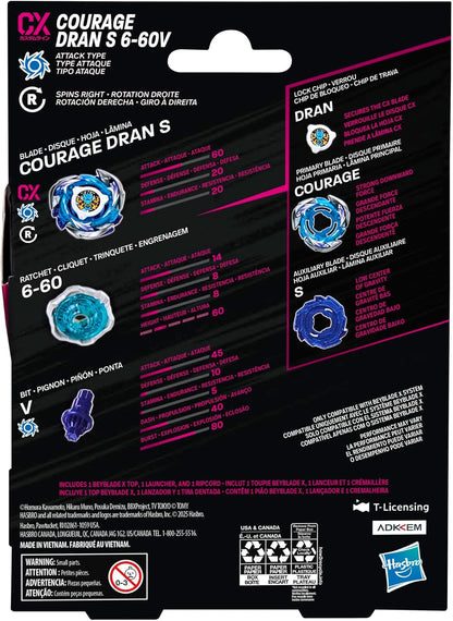 Paquete de inicio Bey Blade X Courage Dran S 6-60V CX