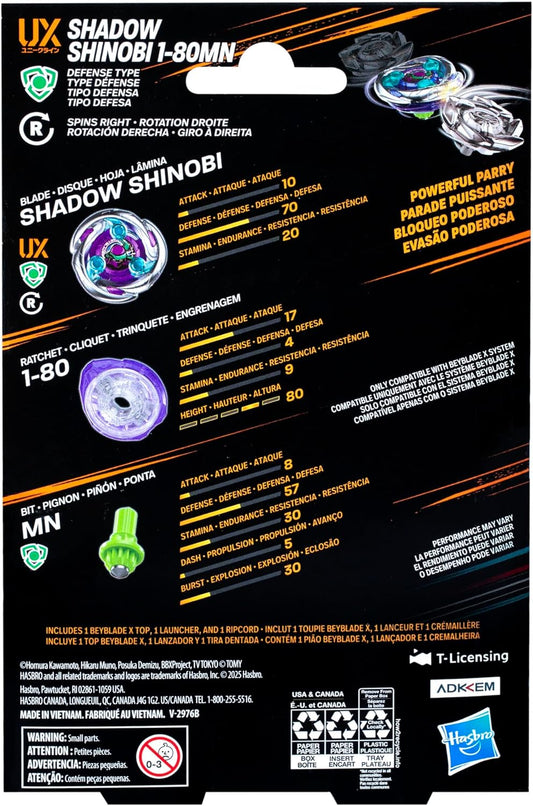 Beyblade X Shadow Shinobi 1-80MN UX